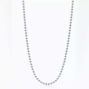 Tiffany Sterling Silver Small Bead Chain - 18 inches